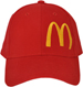 FRONT OF BASEBALL CAP WITH MCDONALDS LOGO EMBROIDERED ON FRONT PANEL CAN BE MADE IN YOUR COLOURS